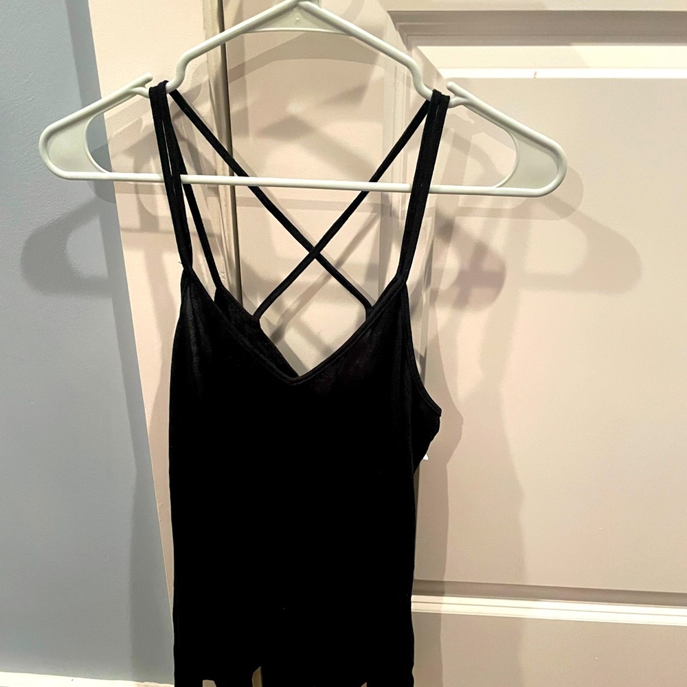 Express loose fit cross back tank